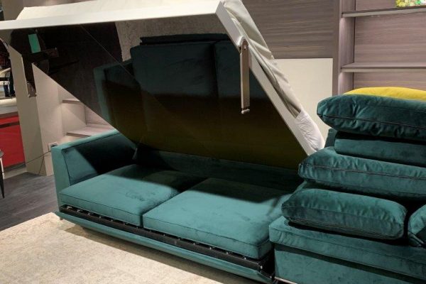 Auch immer wichtiger: Small Living Lösungen. Betten, die tagsüber verwandelt werden.